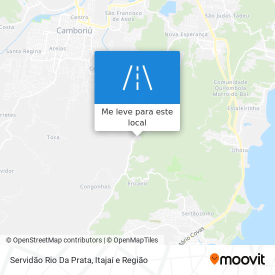 Servidão Rio Da Prata mapa