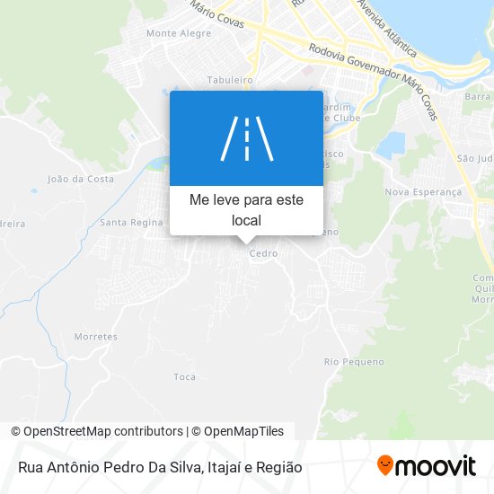 Rua Antônio Pedro Da Silva mapa