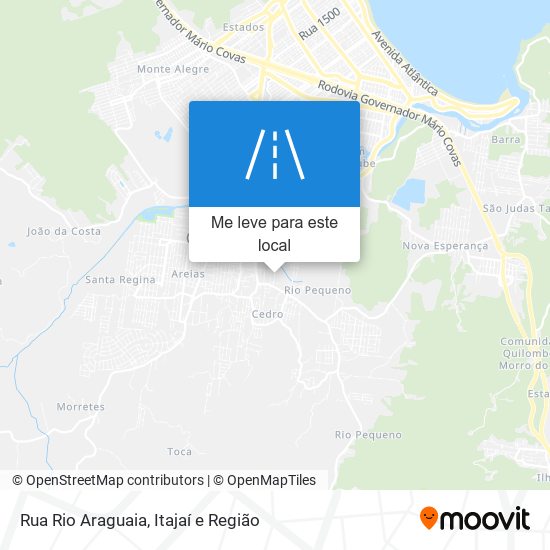 Rua Rio Araguaia mapa