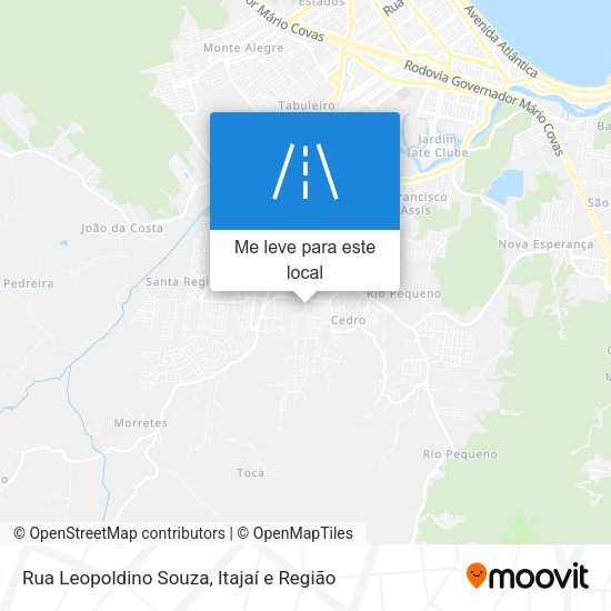 Rua Leopoldino Souza mapa