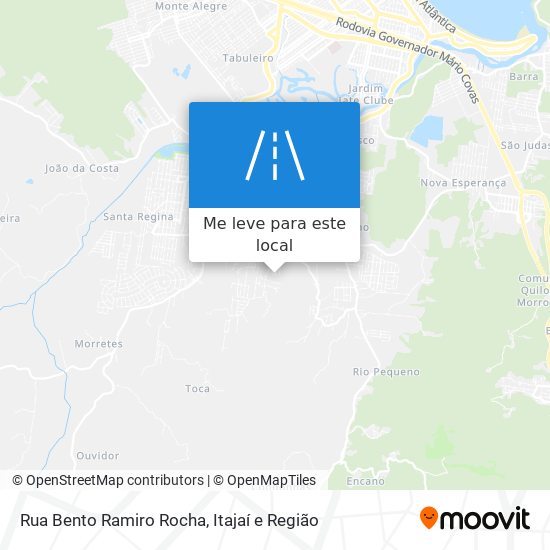 Rua Bento Ramiro Rocha mapa