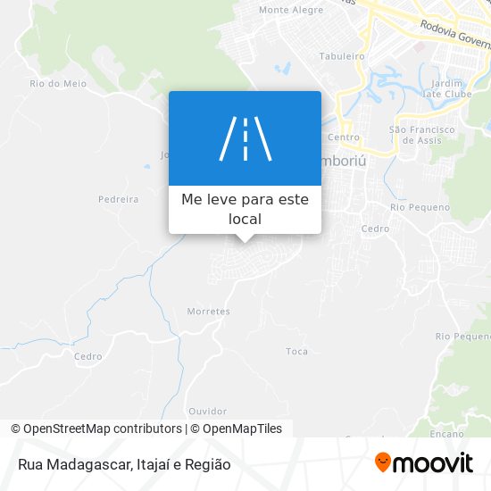 Rua Madagascar mapa