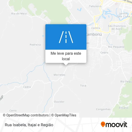 Rua Isabela mapa