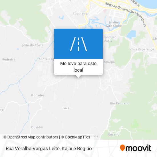 Rua Veralba Vargas Leite mapa