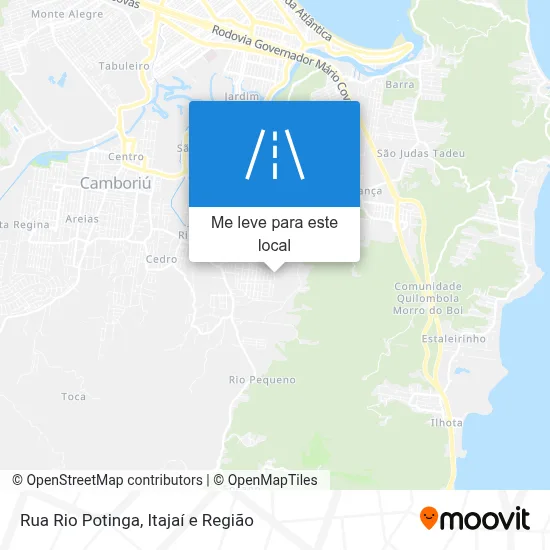 Rua Rio Potinga mapa