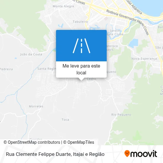 Rua Clemente Felippe Duarte mapa