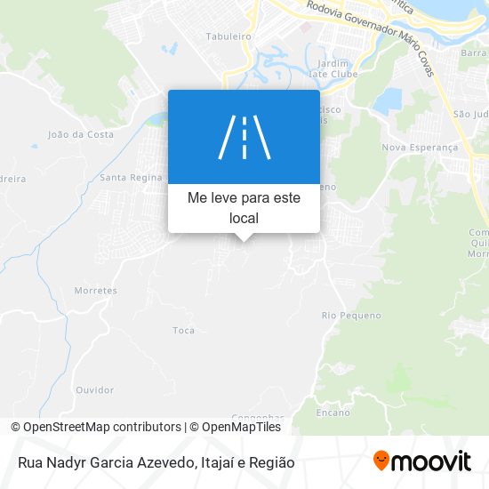 Rua Nadyr Garcia Azevedo mapa