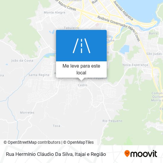 Rua Hermínio Cláudio Da Silva mapa