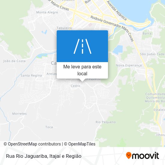 Rua Rio Jaguariba mapa