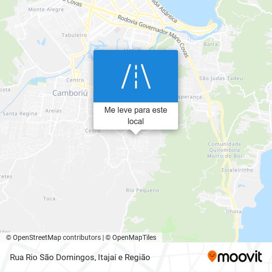 Rua Rio São Domingos mapa