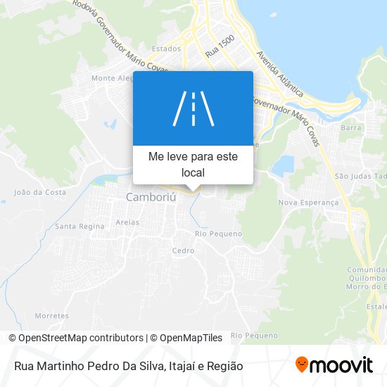 Rua Martinho Pedro Da Silva mapa