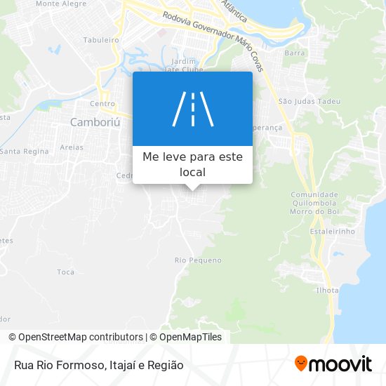 Rua Rio Formoso mapa