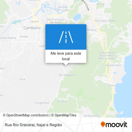 Rua Rio Gravataí mapa