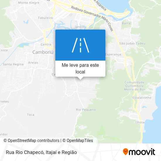 Rua Rio Chapecó mapa