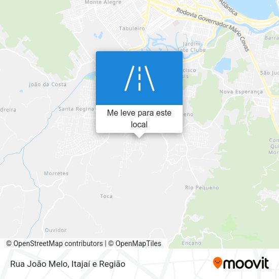 Rua João Melo mapa
