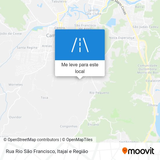 Rua Rio São Francisco mapa