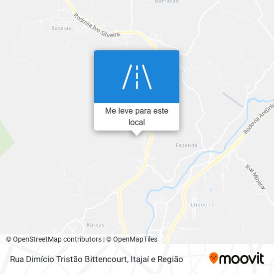 Rua Dimício Tristão Bittencourt mapa