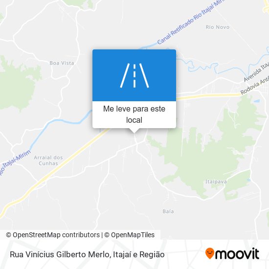 Rua Vinícius Gilberto Merlo mapa