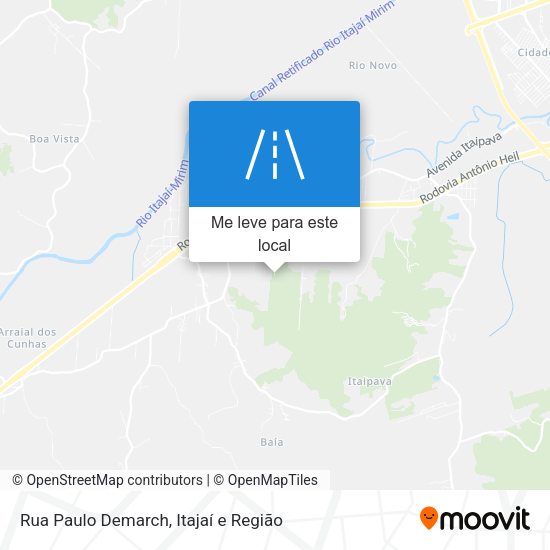 Rua Paulo Demarch mapa