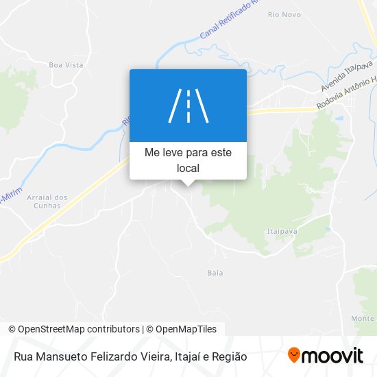 Rua Mansueto Felizardo Vieira mapa