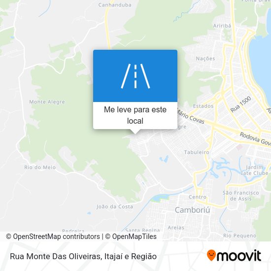 Rua Monte Das Oliveiras mapa