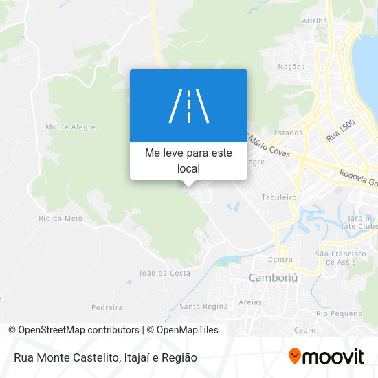 Rua Monte Castelito mapa