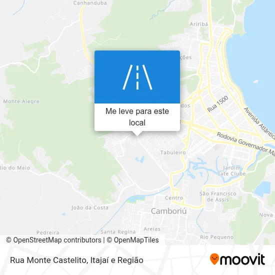 Rua Monte Castelito mapa