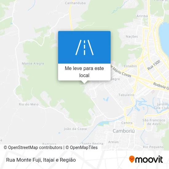 Rua Monte Fuji mapa