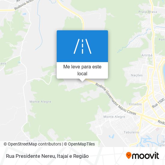Rua Presidente Nereu mapa