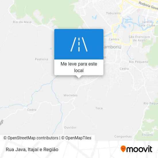 Rua Java mapa