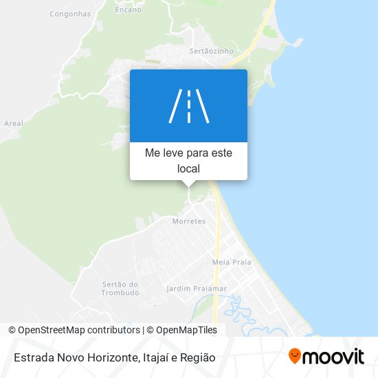 Estrada Novo Horizonte mapa
