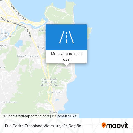 Rua Pedro Francisco Vieira mapa