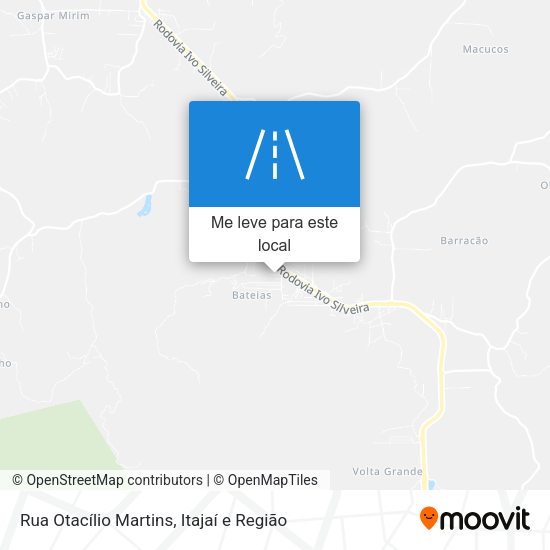 Rua Otacílio Martins mapa