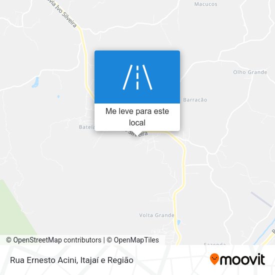 Rua Ernesto Acini mapa