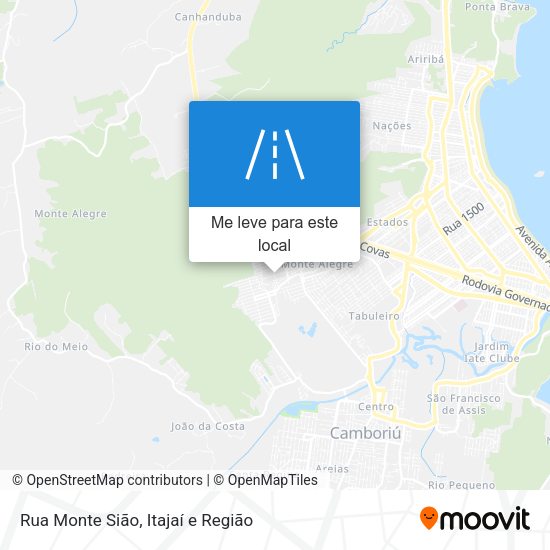 Rua Monte Sião mapa
