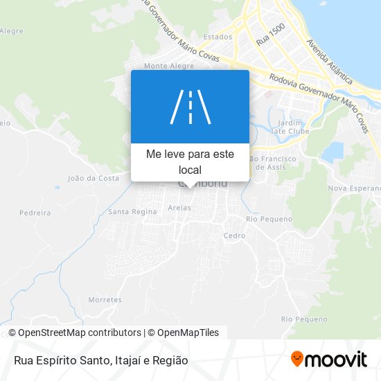 Rua Espírito Santo mapa