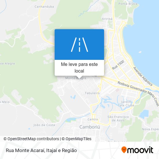 Rua Monte Acaraí mapa