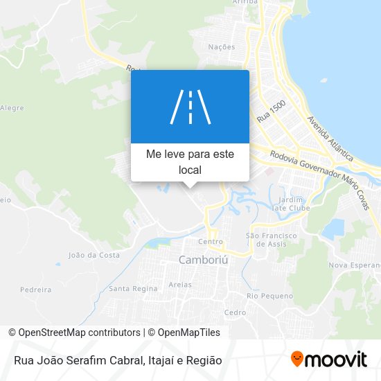 Rua João Serafim Cabral mapa