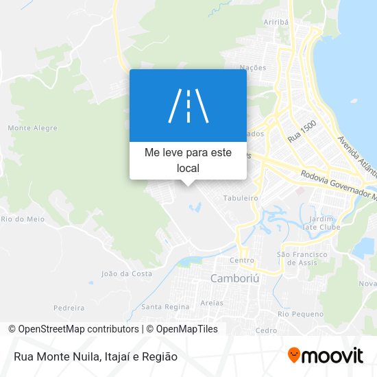 Rua Monte Nuila mapa