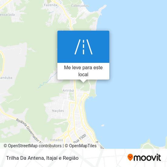 Trilha Da Antena mapa