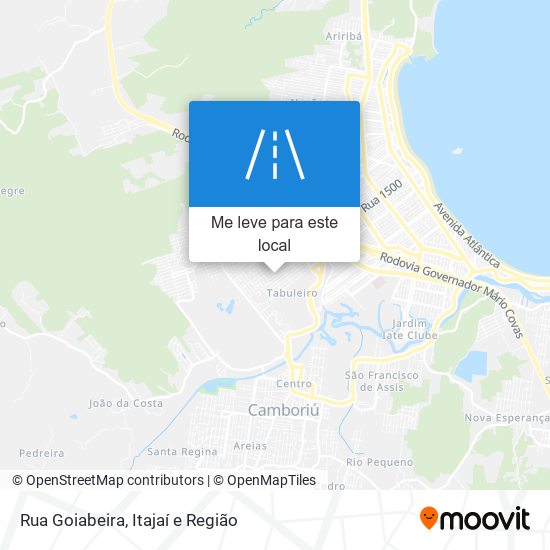 Rua Goiabeira mapa