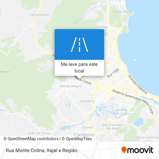 Rua Monte Colina mapa