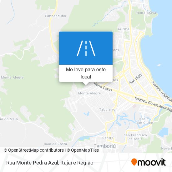 Rua Monte Pedra Azul mapa