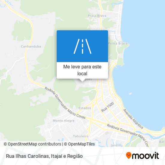 Rua Ilhas Carolinas mapa