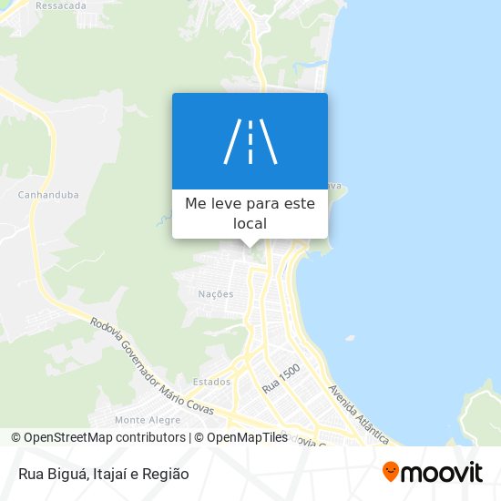 Rua Biguá mapa