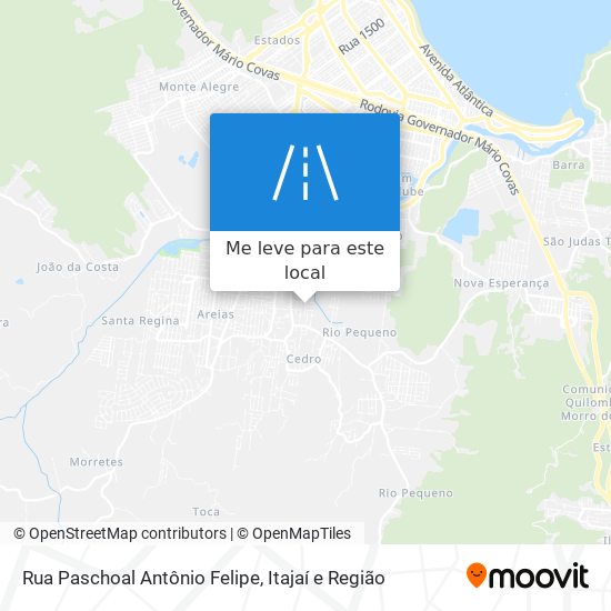 Rua Paschoal Antônio Felipe mapa