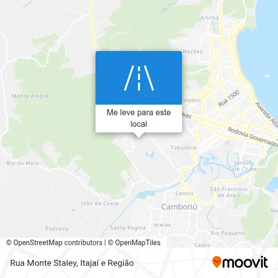 Rua Monte Staley mapa