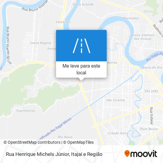 Rua Henrique Michels Júnior mapa