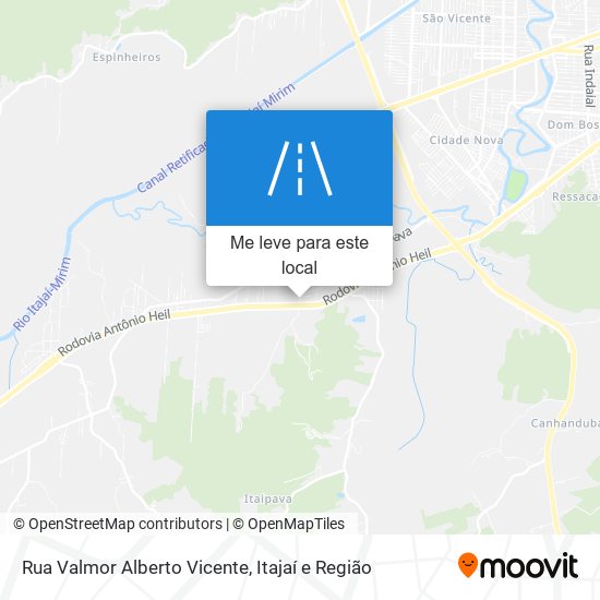 Rua Valmor Alberto Vicente mapa