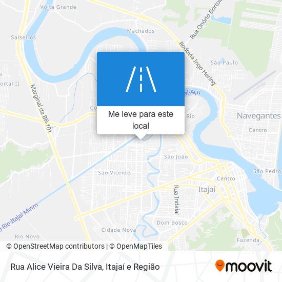 Rua Alice Vieira Da Silva mapa
